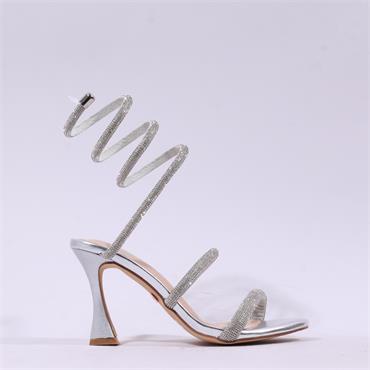 Una Healy Maneater Twist High Heel - Chrome